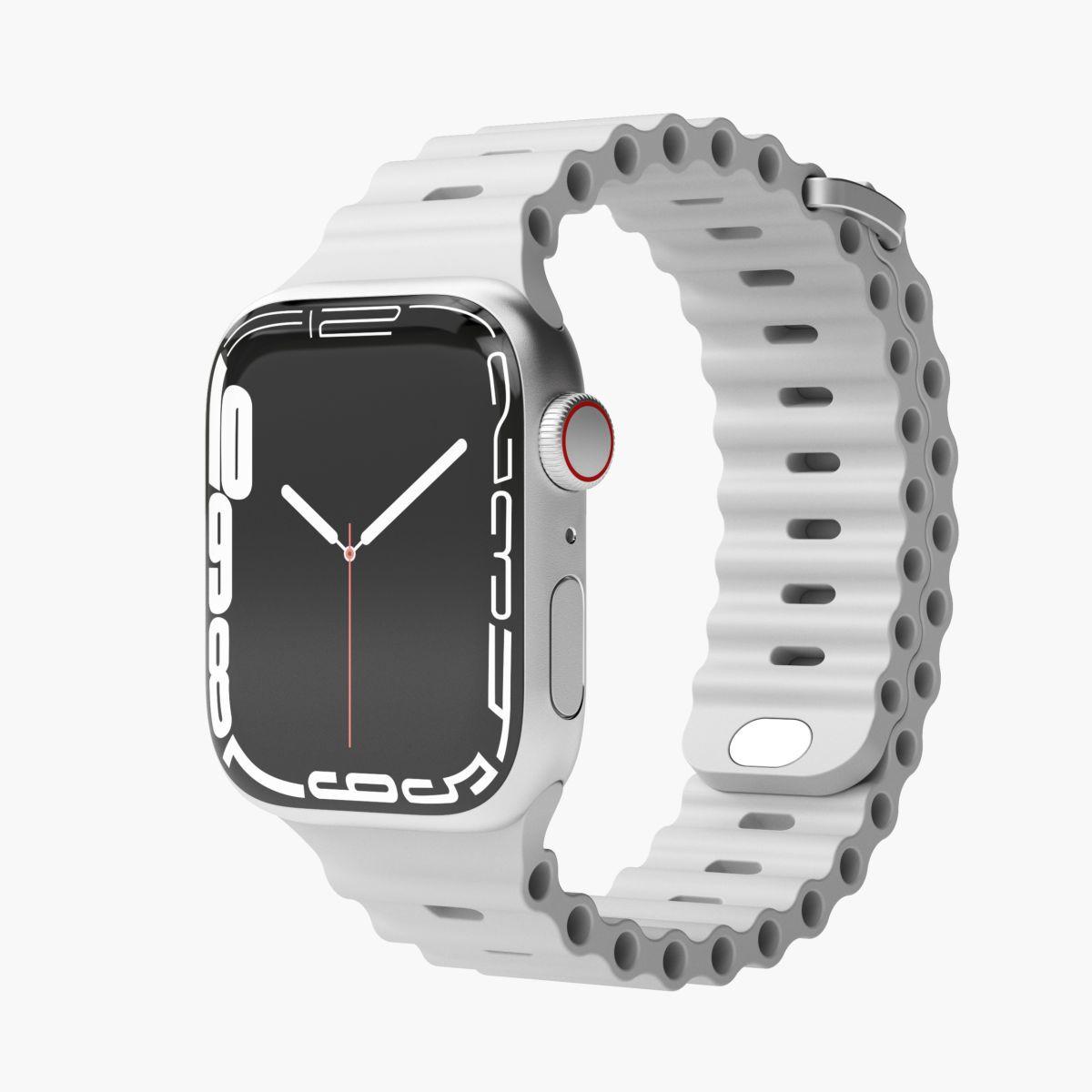 Watch Straps Wave Band 2 - Armband für Apple Watch, 40mm + 41mm + 42mm, Cream