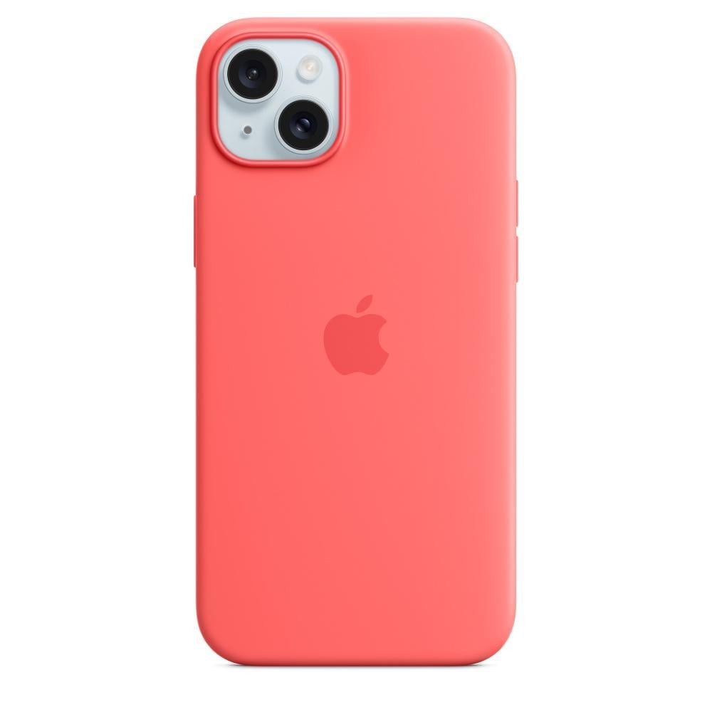 iPhone 15 Plus Silikon Case mit MagSafe - Guave