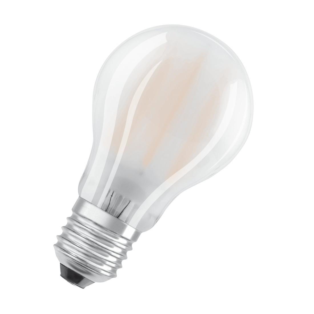 LED-Glaslampe "BASE", Glühbirne, 7W ersetzt 60W, E27, Warmweiß, matt, 2 St. (00217805)
