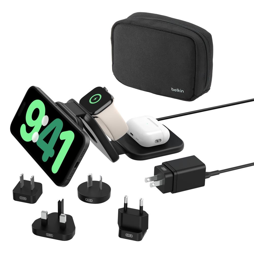BoostCharge Pro Magnetische kabellose 3-in-1-Reiseladestation mit Qi2 (15 W)