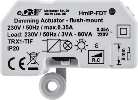 Homematic IP Dimmaktor Unterputz - Phasenabschnitt