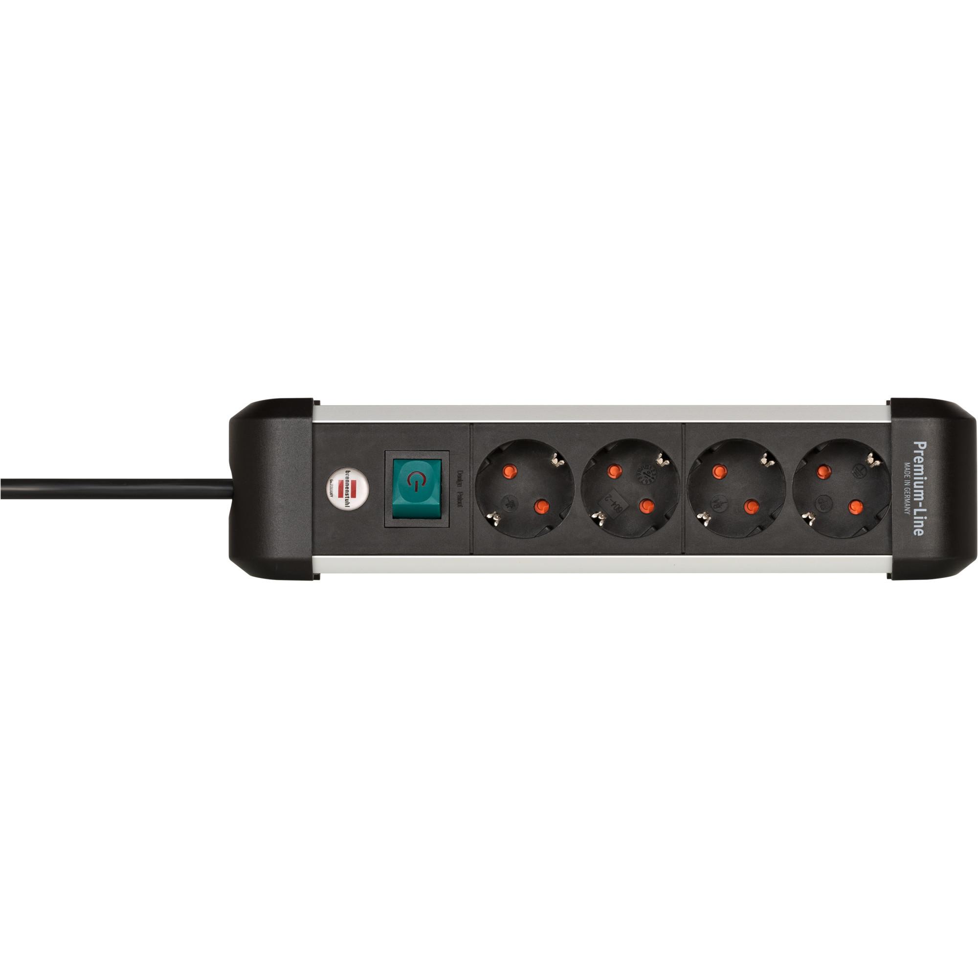 Premium-Alu-Line Steckdosenleiste