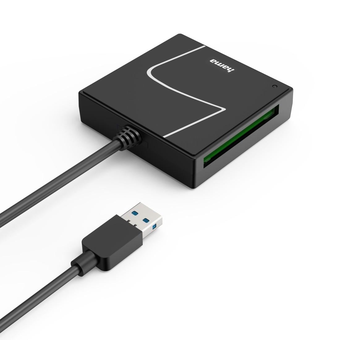 USB-Kartenleser, USB-A, mit USB-C-Adapter, USB 3.2 Gen1, SD/micro SD/CF/MS (00200148)