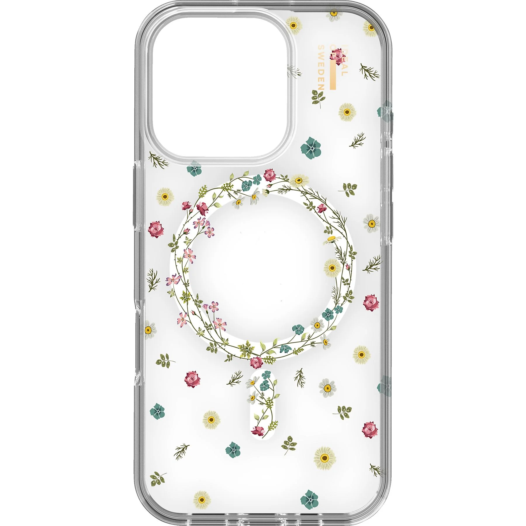 Clear Case MagSafe iPhone 16 Pro, Petite Floral Handyhülle