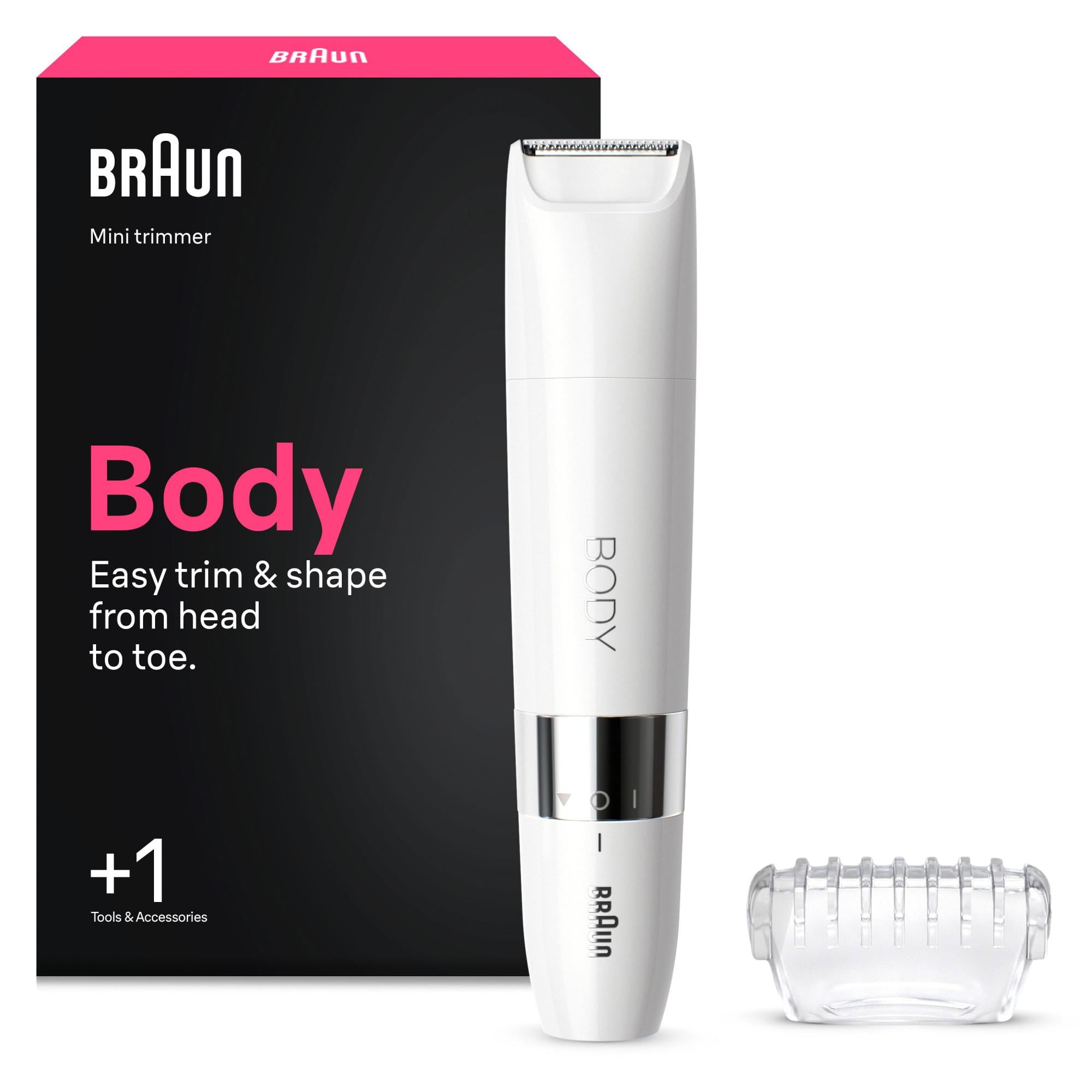 Braun Mini-Körpertrimmer, BS1000, Weiß