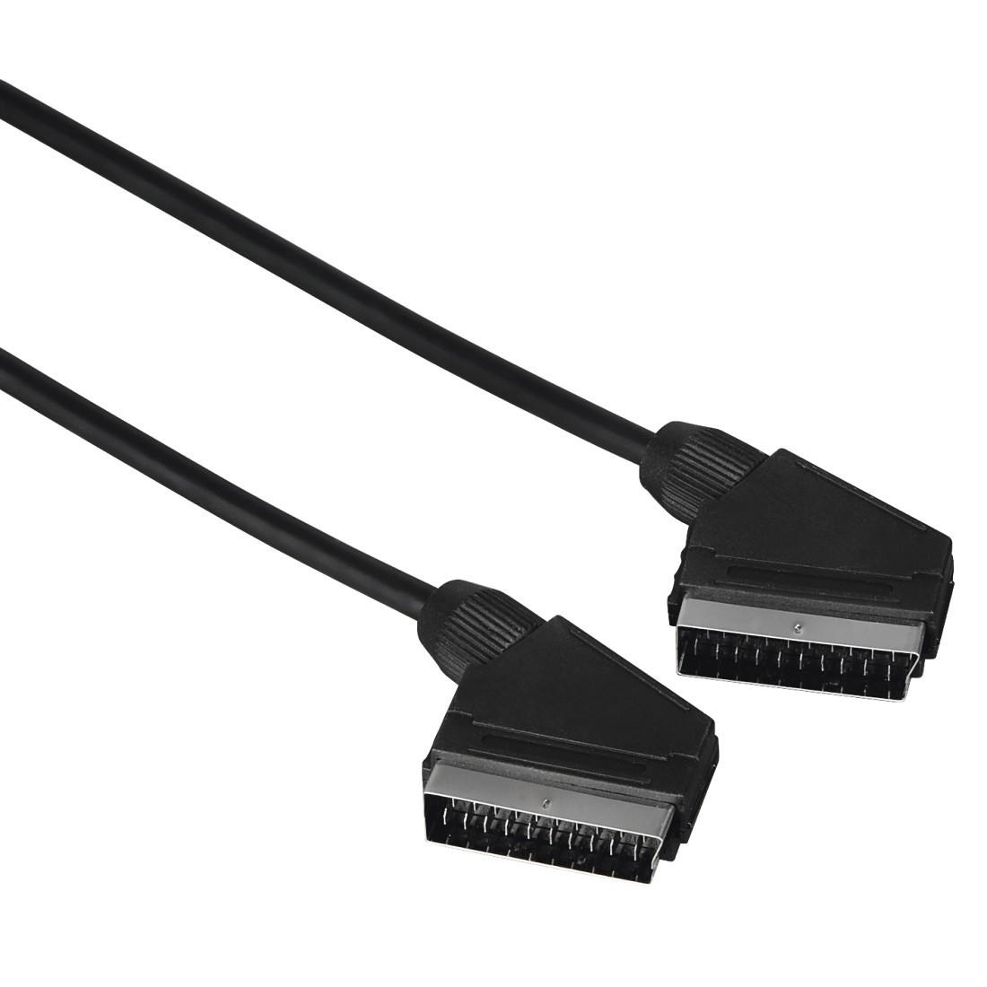 Scart-Verbindungskabel, Stecker - Stecker, 1,5 m, Schwarz (00205081)