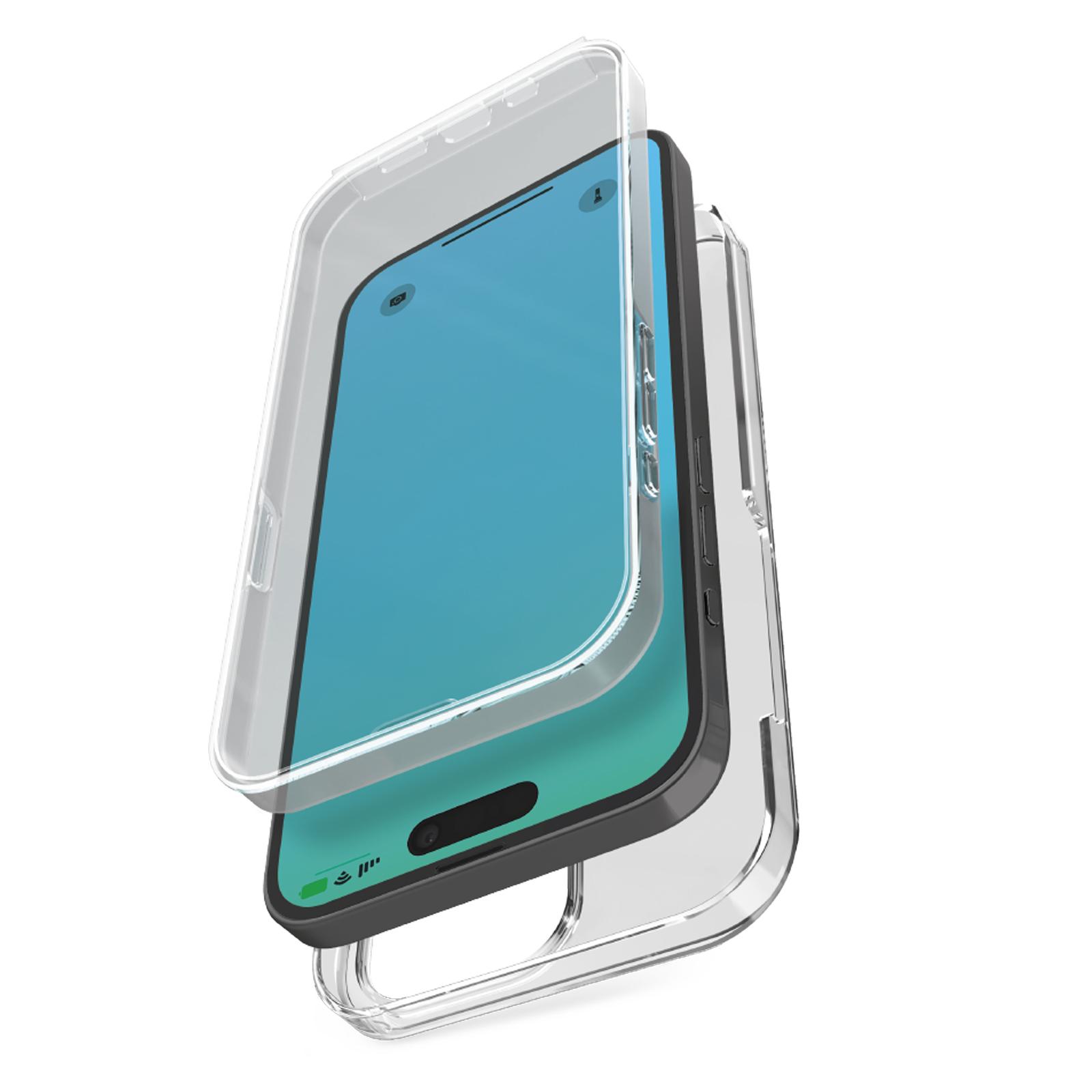 Cover Full Body 360° für iPhone 15 Plus - Extreme Collection, Transparent