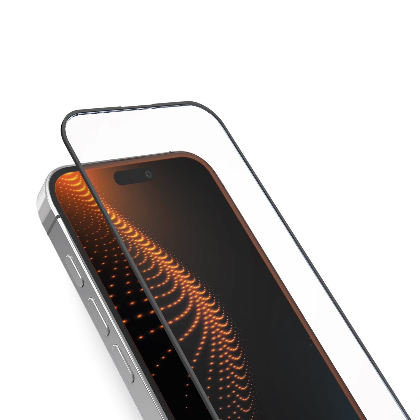 Ultra-widerstandsfähiges Schutzglas für iPhone 16 Pro Max mit D3O-Technologie und Applikator, Schwarz