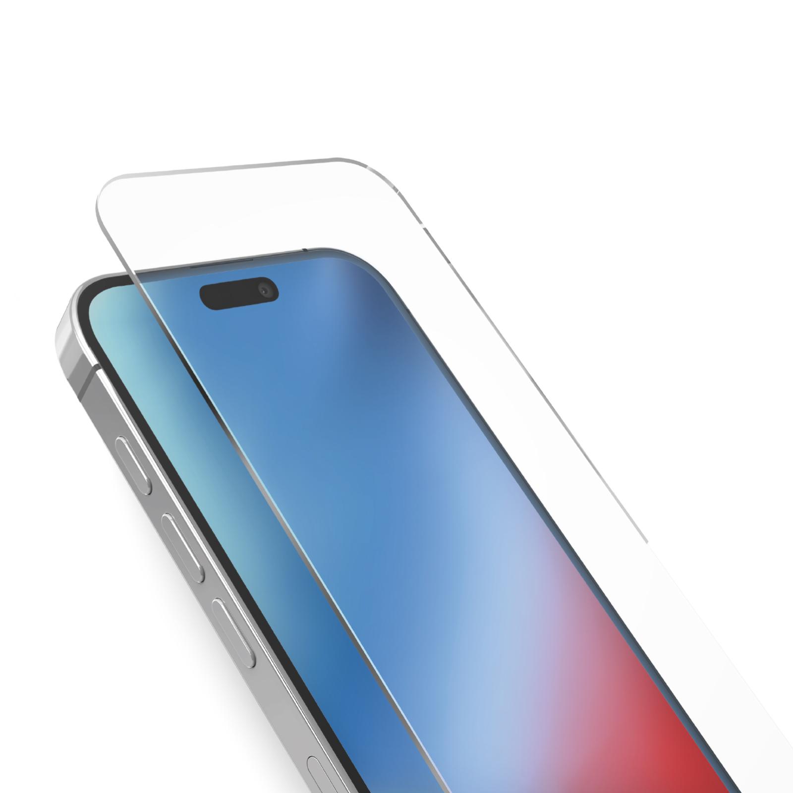 Glas-Displayschutz für iPhone 16 Pro Max, Transparent