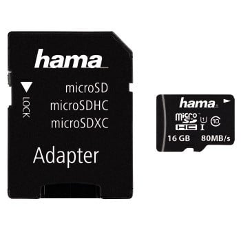 microSDHC 16GB Class 10 + Adapter/Mobile