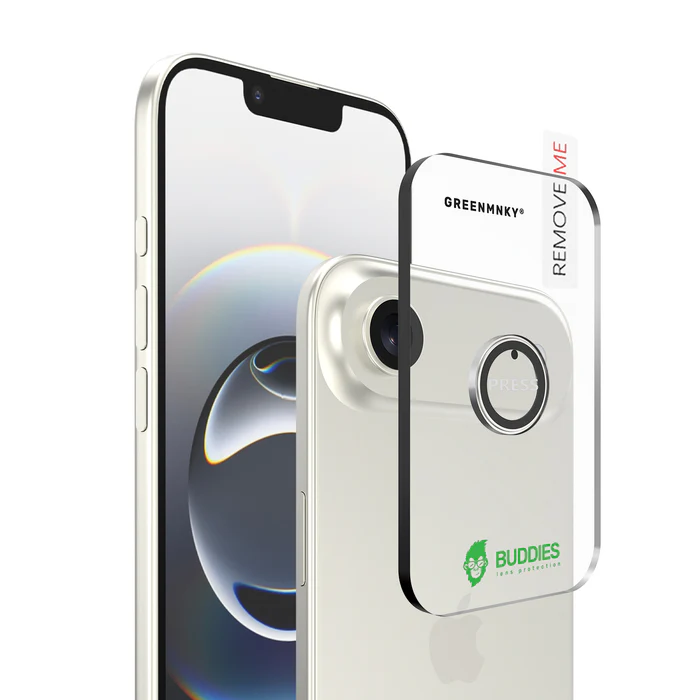 BUDDIES für iPhone 17 Air (Gold) Schutzglas