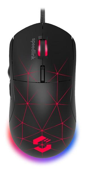 CORAX RGB Gaming Maus, schwarz Gaming-Maus