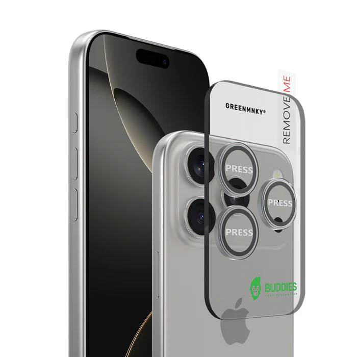 BUDDIES für IPhone 17 Pro / 17 (Grey) Schutzglas