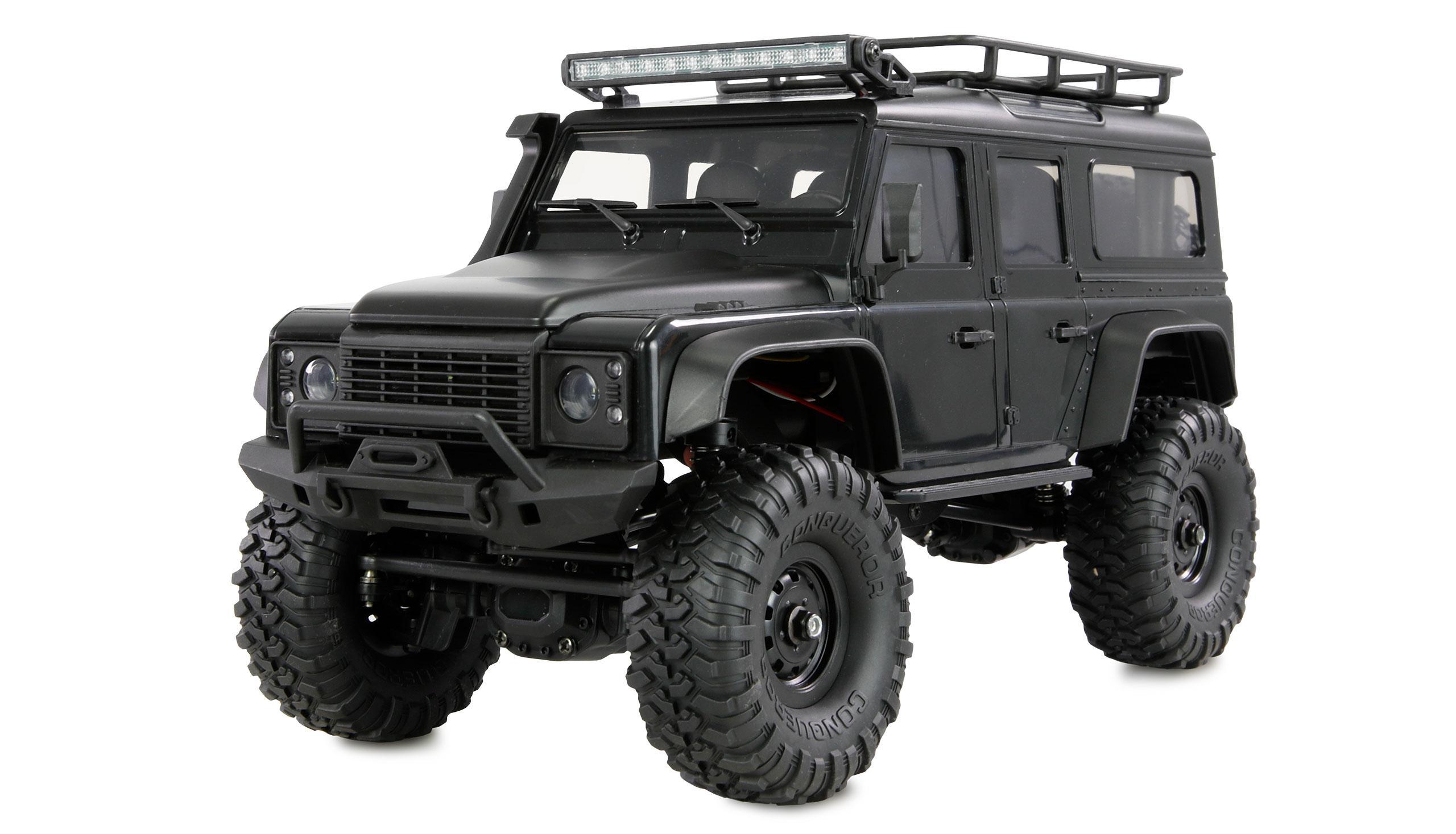 RC Crawler Mini-D90 AMXRock 4WD 1:16 RTR schwarz Ferngesteuertes Auto