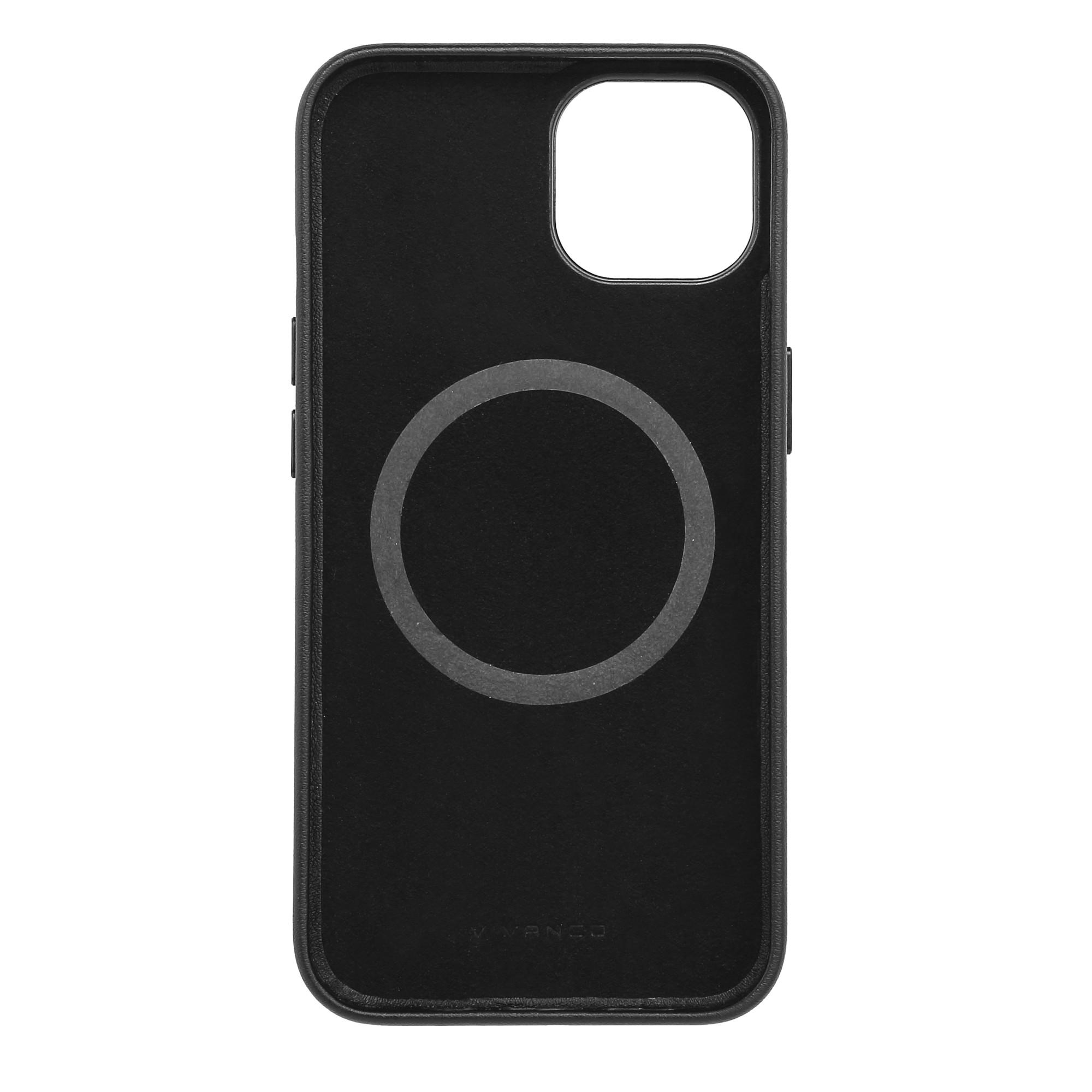 Mag Classic Cover, Magnetic Wireless Charging Support für iPhone 14 schwarz (63443) Handyhülle