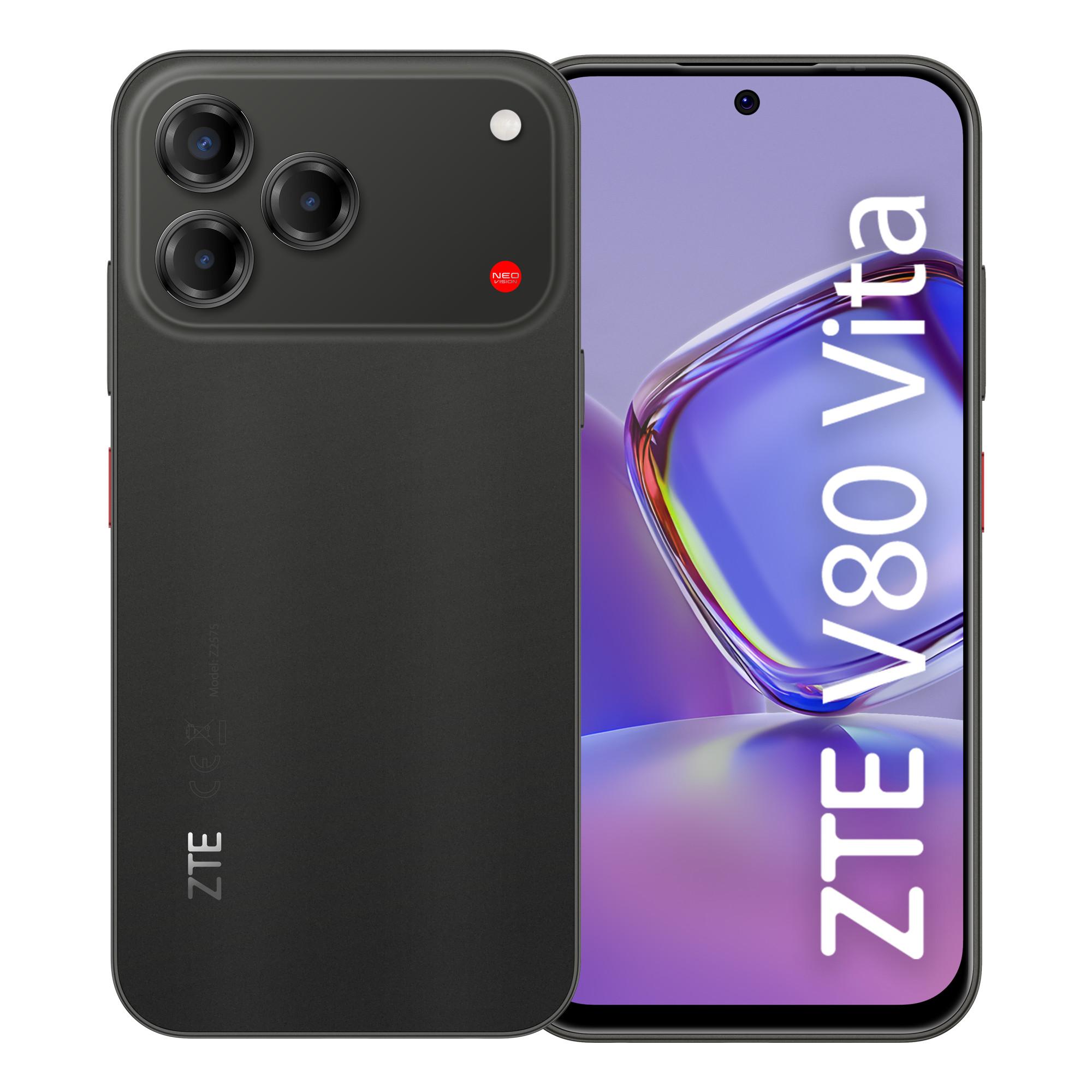 V80 Vita 4GB + 256GB Black Smartphone