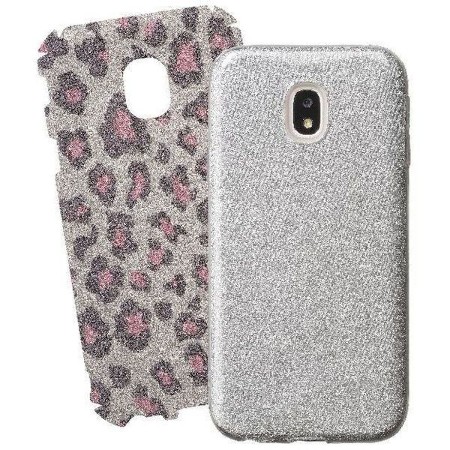 Bling 3in1 Backcover für Samsung Galaxy J3 (2017), Leo-Print