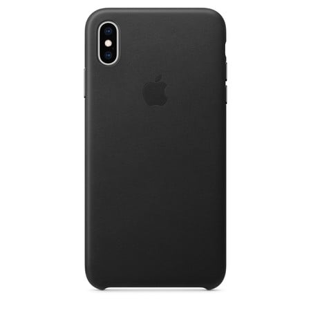 iPhone XS Max Leder Case – Schwarz Handyhülle