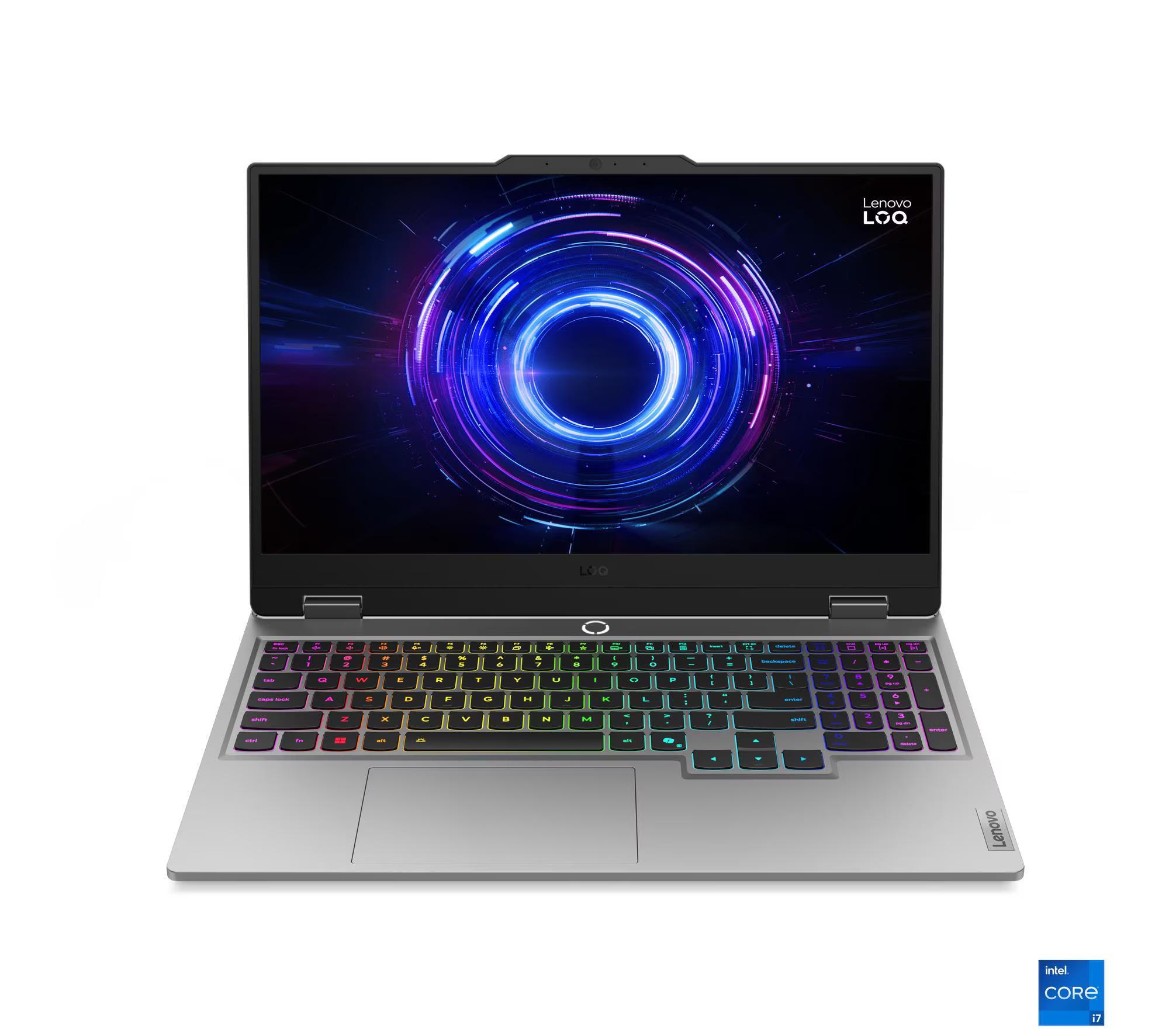 Gaming-Notebook LOQ 15IRX10, Luna Grey, 15,6 Zoll, FHD, Intel Core i7-13645HX, 16 GB, 512 GB, GeForce RTX 5060