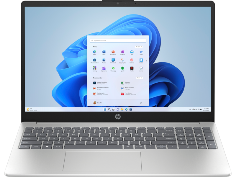 15-fc0654ng, Silber, 15,6 Zoll, Full HD, AMD Ryzen 5 7520U, 16 GB, 512 GB SSD