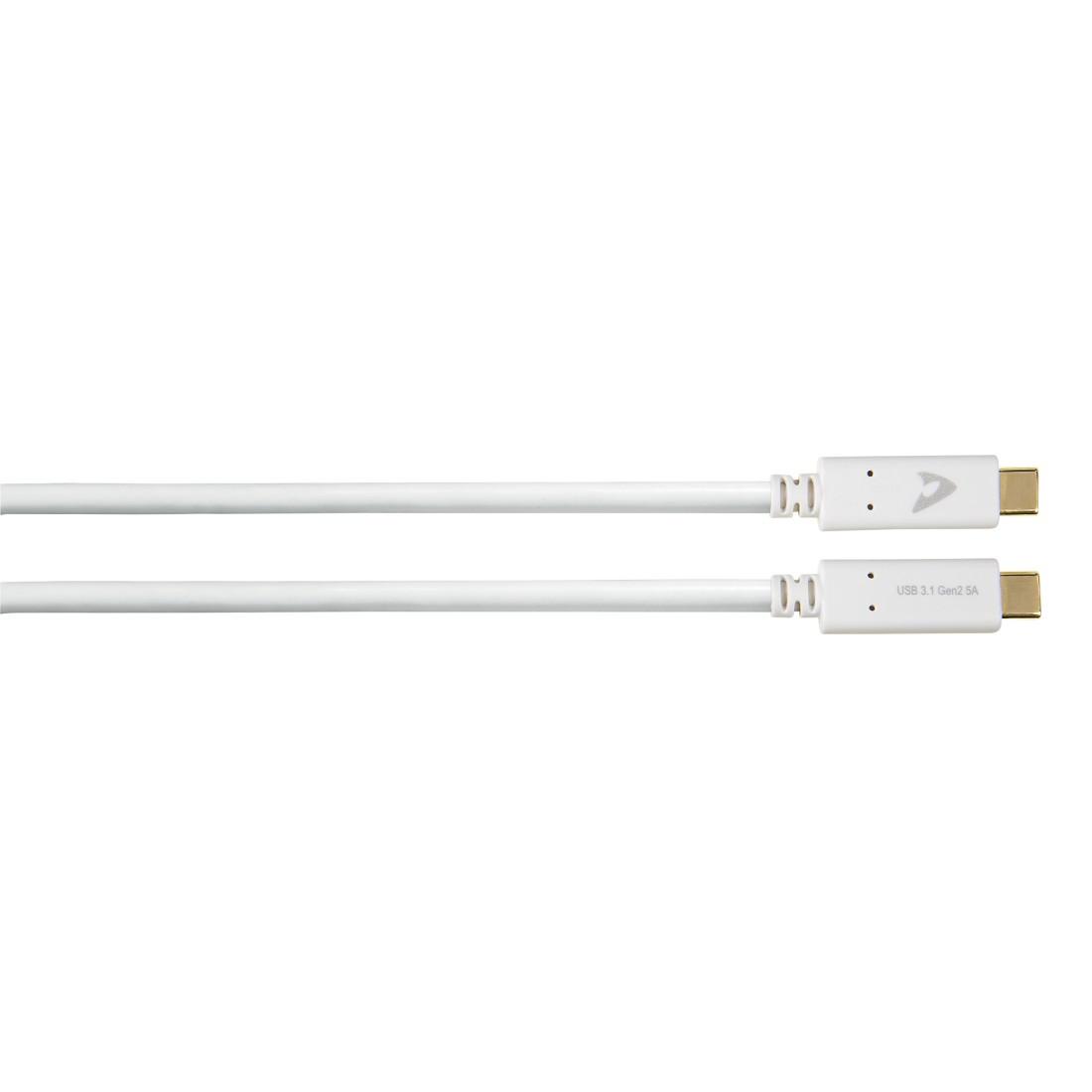 USB-C-Kabel, USB 3.1 Gen 2, "Full-Featured", eMarker, 10 Gbit/s, 5A, 1,00 m (00127054)