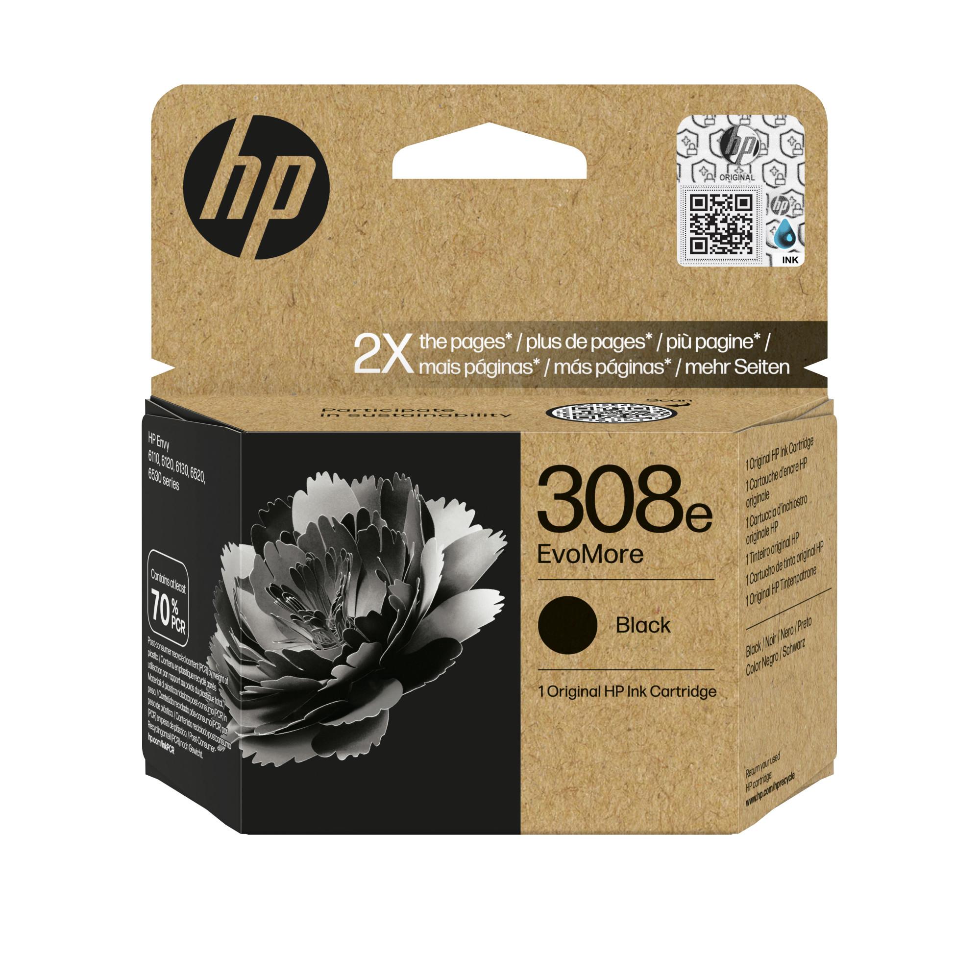 HP 308e EvoMore Schwarz Original Druckerpatrone