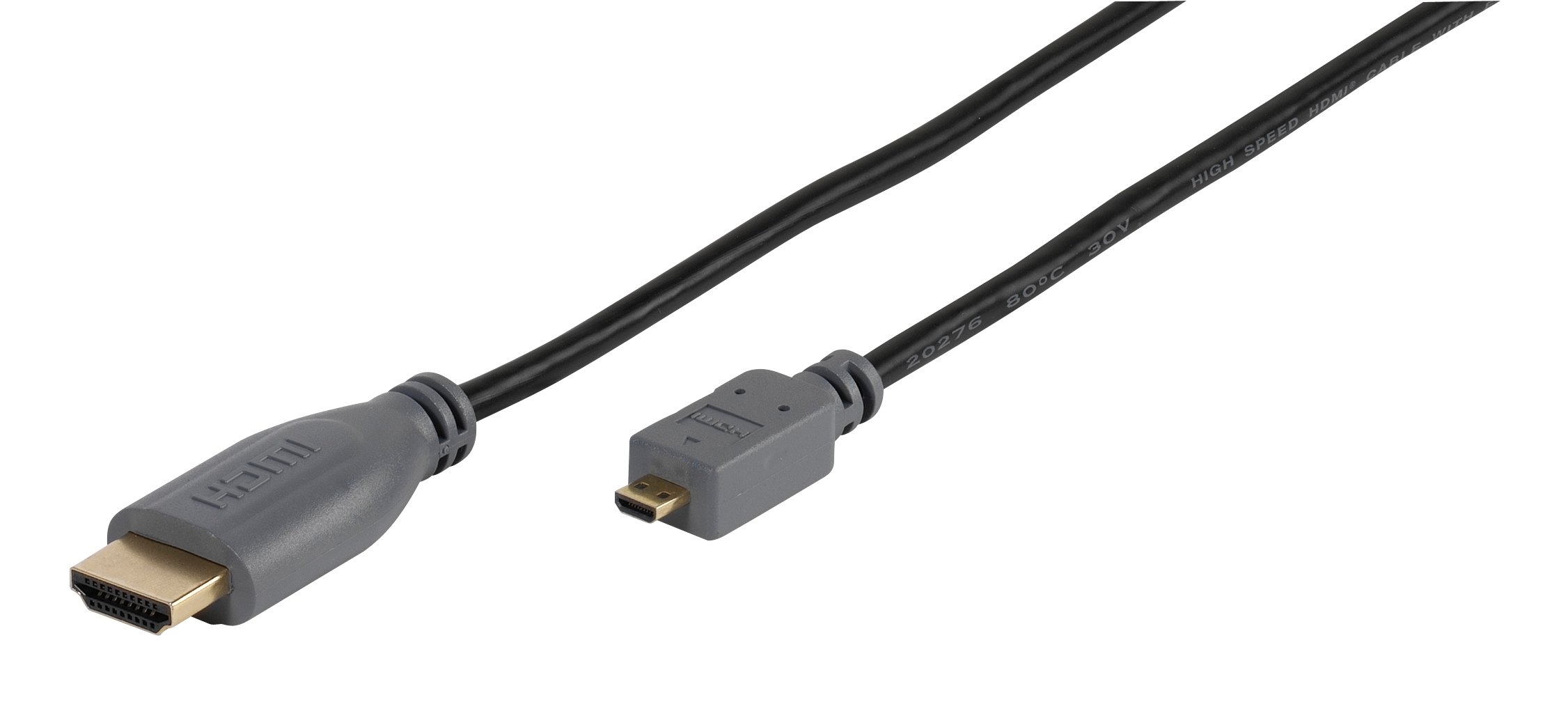 Micro High Speed HDMI-Kabel mit Ethernet, 1,5m (47092)