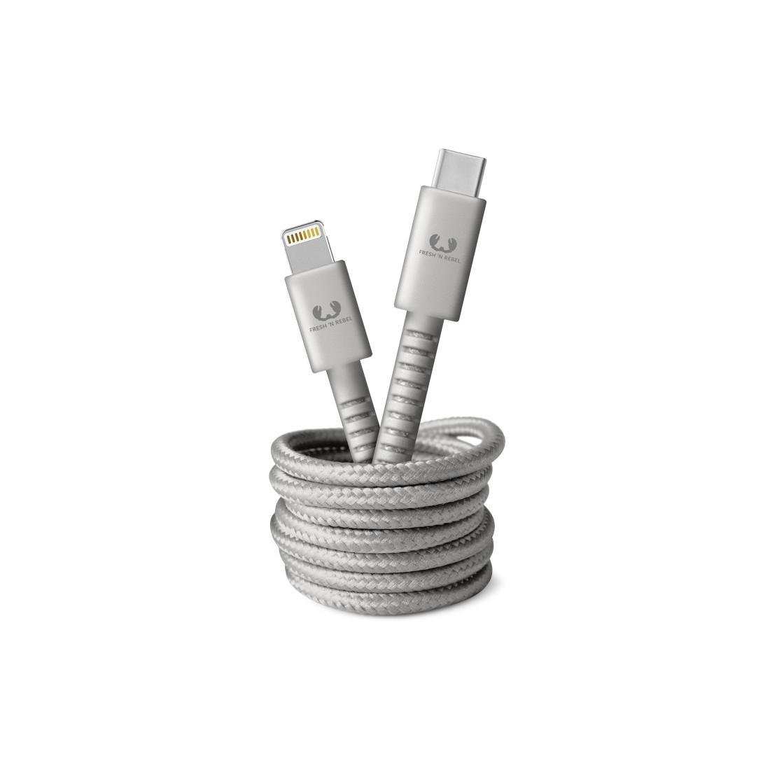 USB-C - Lightning Kabel "Fabriq", 1,5 m, Ice Grey (00191141)