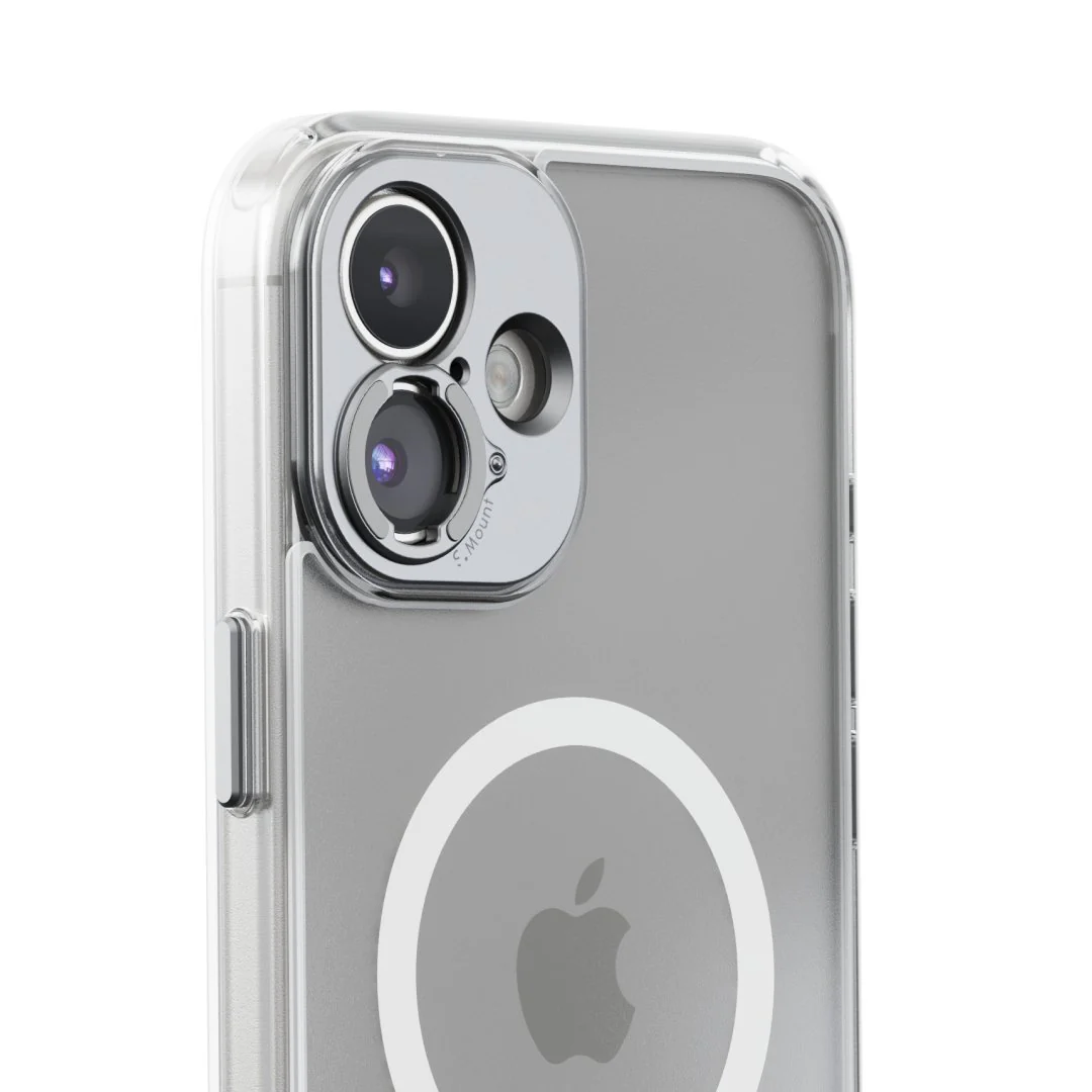 Case mit Lens Mount für iPhone 16 Plus, Transparent