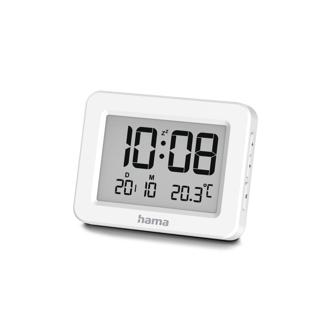 Digitaler Wecker "Kos", LCD, Weiß (00222205)