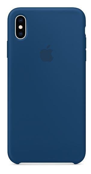 iPhone Xs Max Silikon Case – Horizontblau Handyhülle