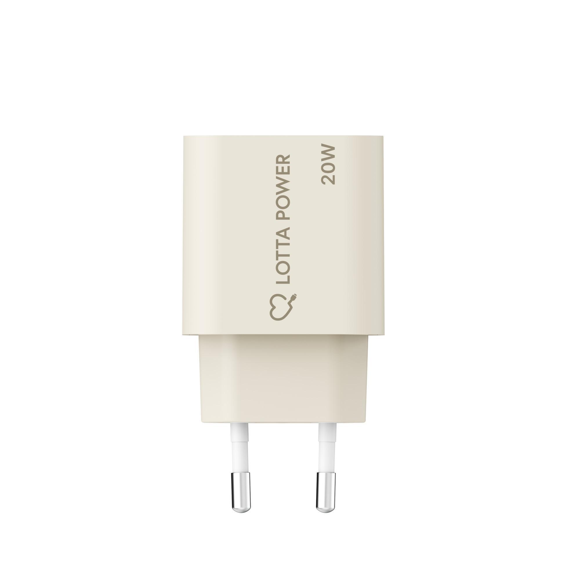 Universal Ladegerät 20W USB Typ C Sand