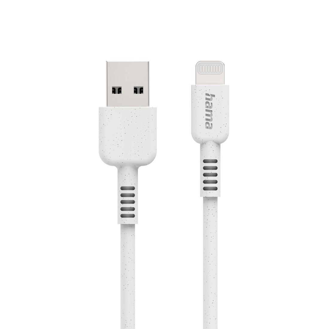 Ladekabel "Eco", USB-A - Lightning, 1 m, Weiß (00187283)