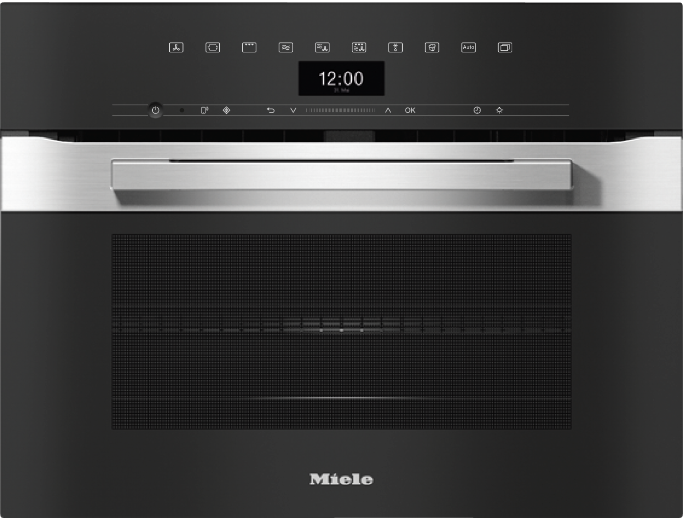 H 7440 BM Kompakt-Backofen mit Mikrowelle Edelstahl/CleanSteel