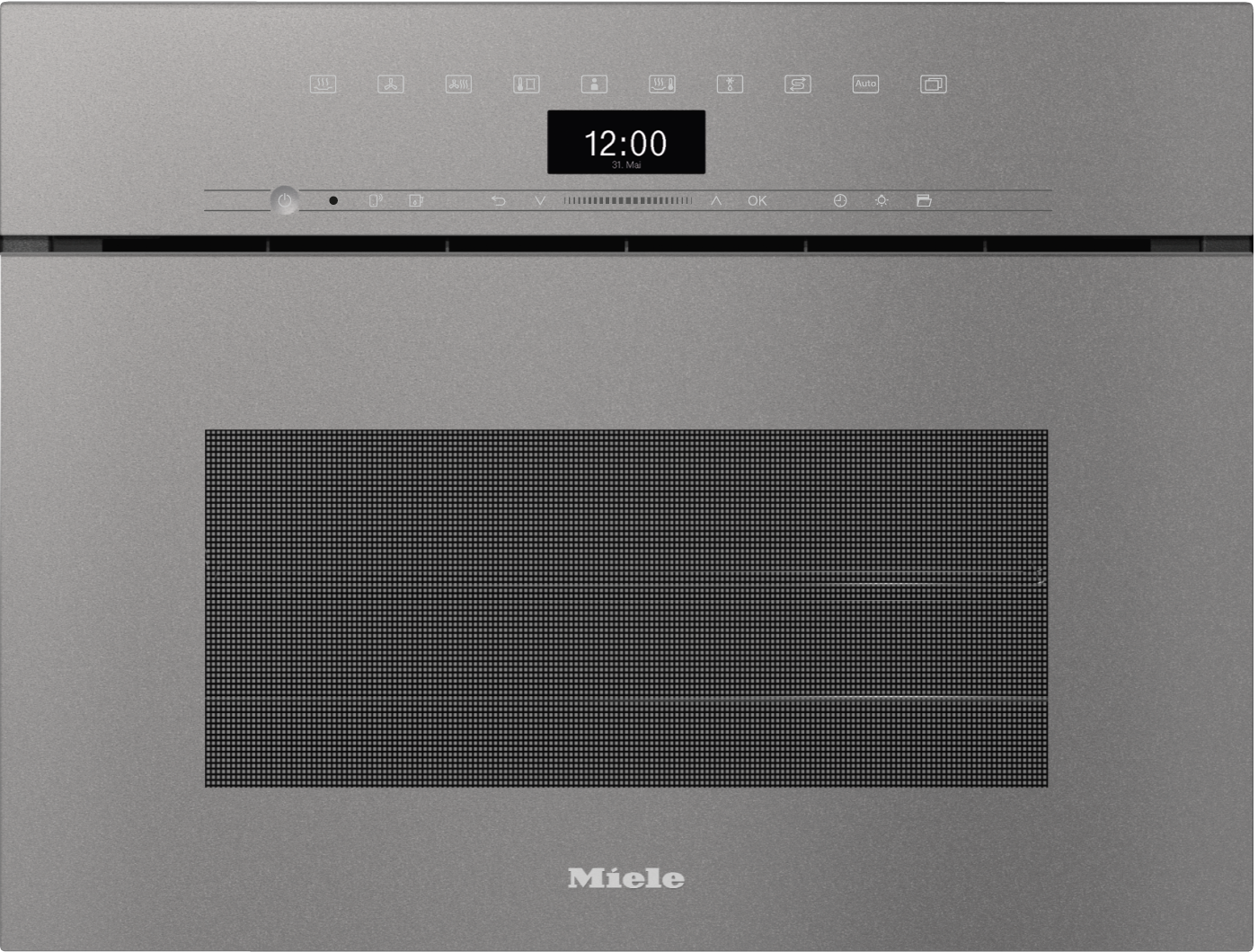 DGC 7440 HCX Pro Griffloser Kompakt-Dampfbackofen Graphitgrau