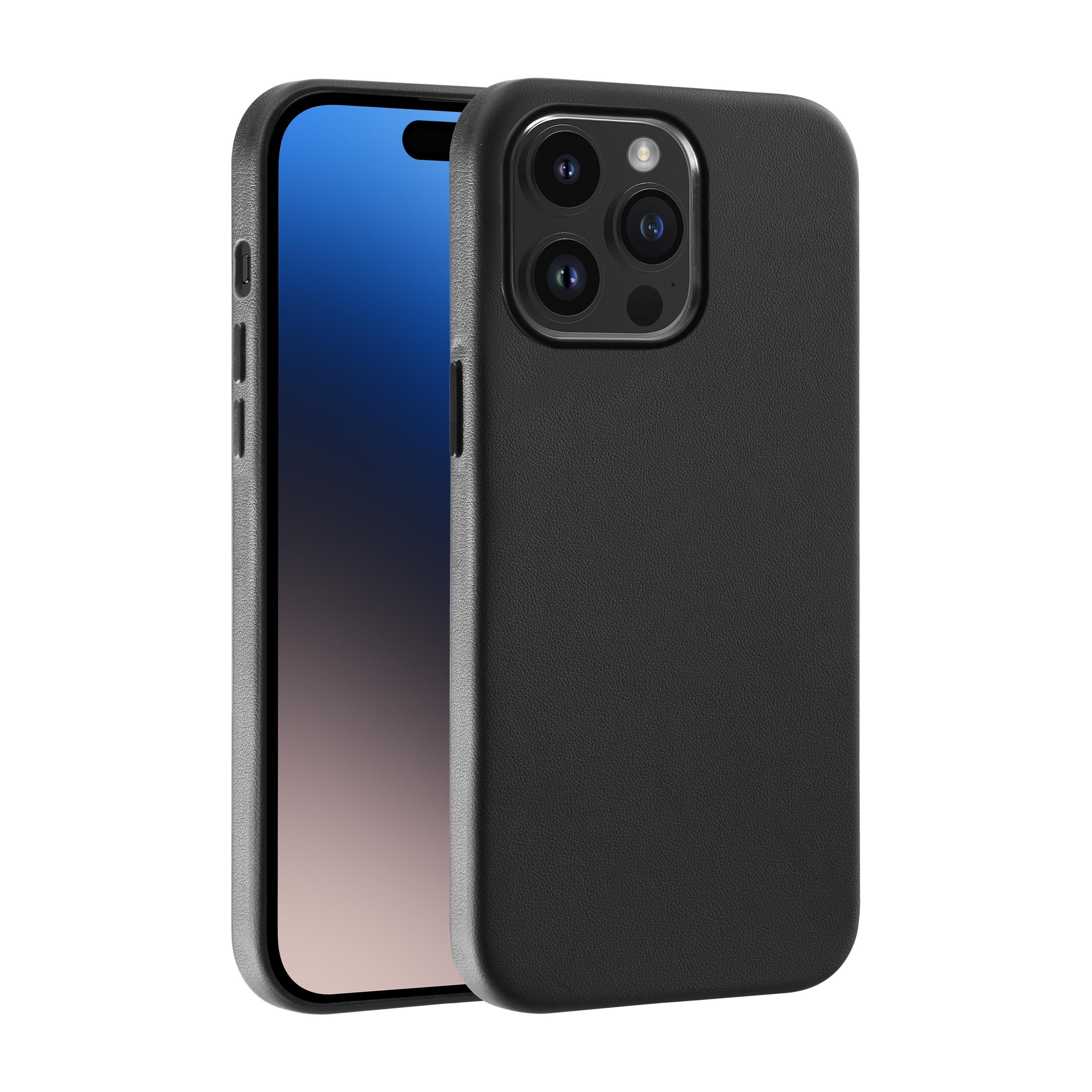 Mag Classic Cover, Magnetic Wireless Charging Support für iPhone 15 Pro, schwarz (63896) Handyhülle