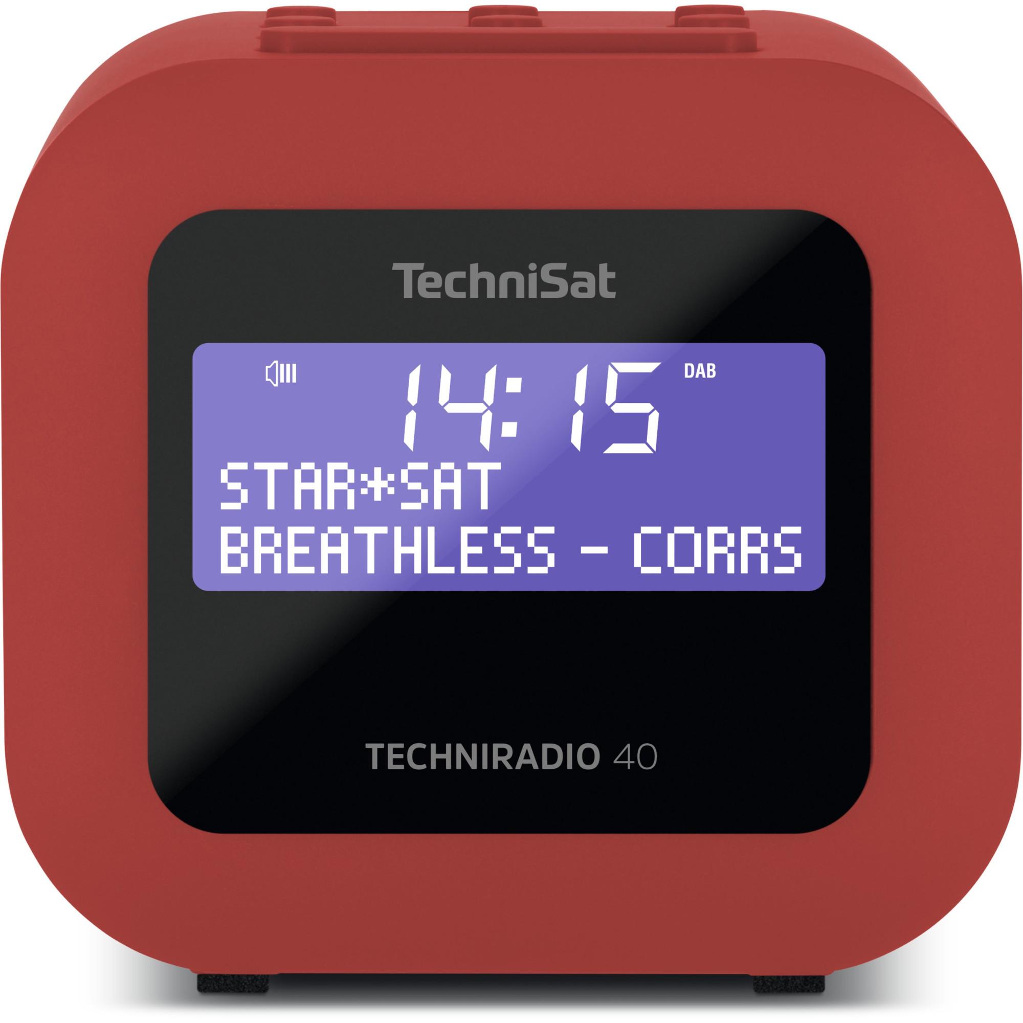 Radiowecker TECHNIRADIO 40 rot