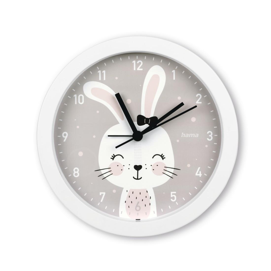 Kinderuhr "Maui", ohne Ticken, Tischuhr mit Weckfunktion, Ø 16 cm (00222201)