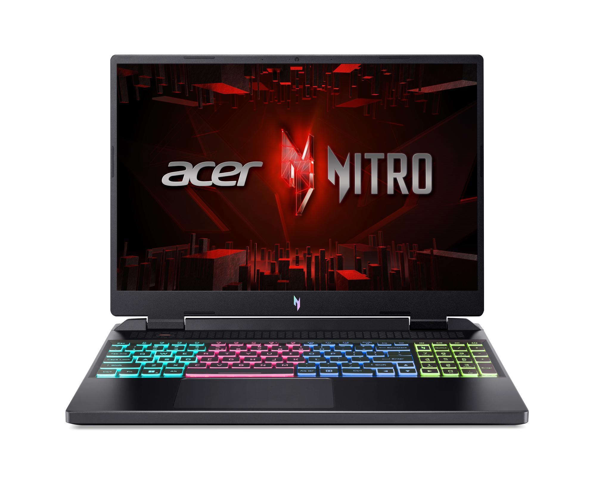Nitro (ANV16-41-R5SE), Obsidian Black, 16 Zoll, IPS, WUXGA, 32 GB, 1 TB M.2 SSD, RTX 4060