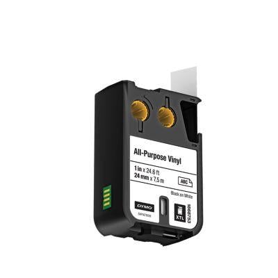 XTL Schriftband Vinyl 24mmx7.0m schwarz->weiß