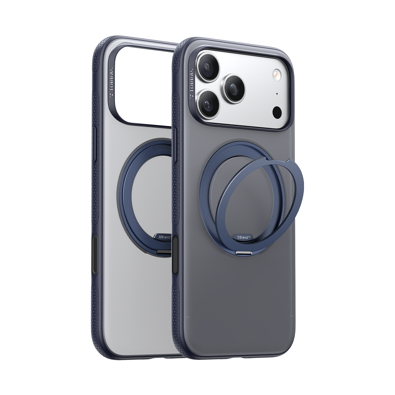 Fitness Magnetisches Standgehäuse für iPhone 17 Pro, Marineblau Handyhülle