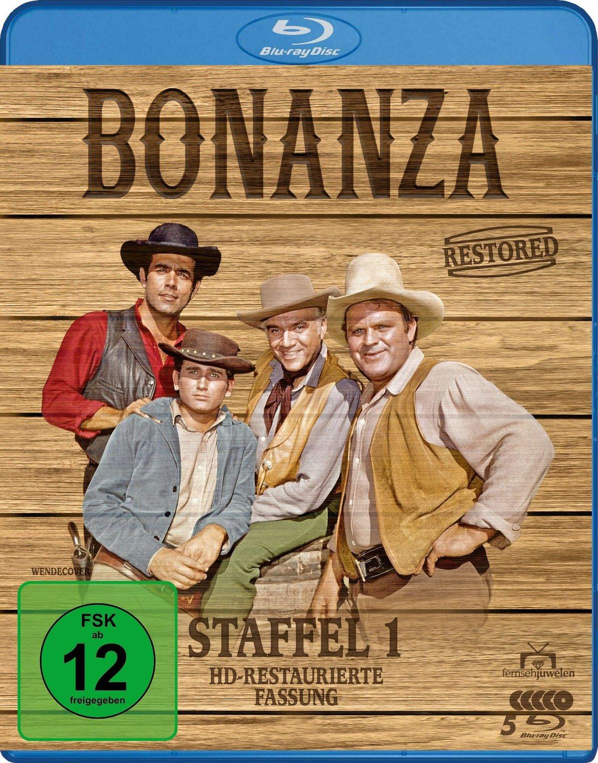 Blu-ray Bonanza Restored - Staffel 1: Alle 32 Folgen erstmals in HD (Paramount Restoration) [5 BRs]
