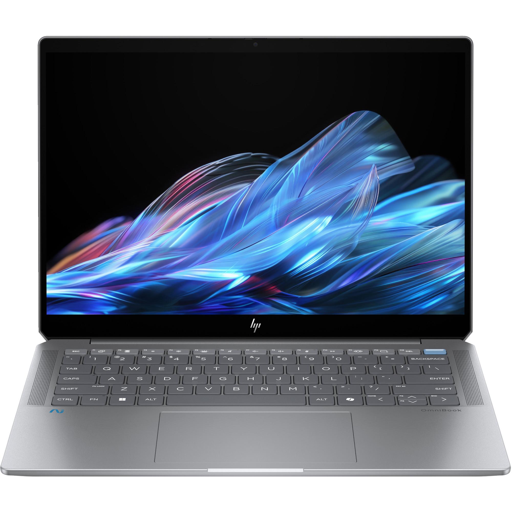 Notebook OmniBook Ultra 14-fd0094ng, Silver, Copilot+ PC, 14 Zoll, 2,8K, IPS, AMD Ryzen AI 9, 16 GB, 1 TB SSD