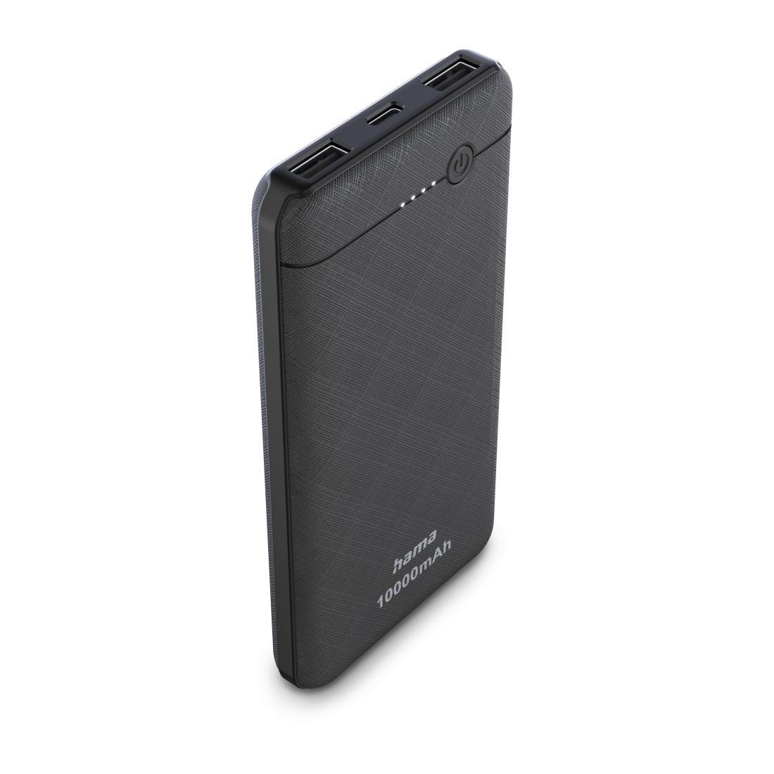 Power Pack "10000mAh", Ausgänge: 1 x USB-C, 2 x USB-A, Schwarz (00201753)