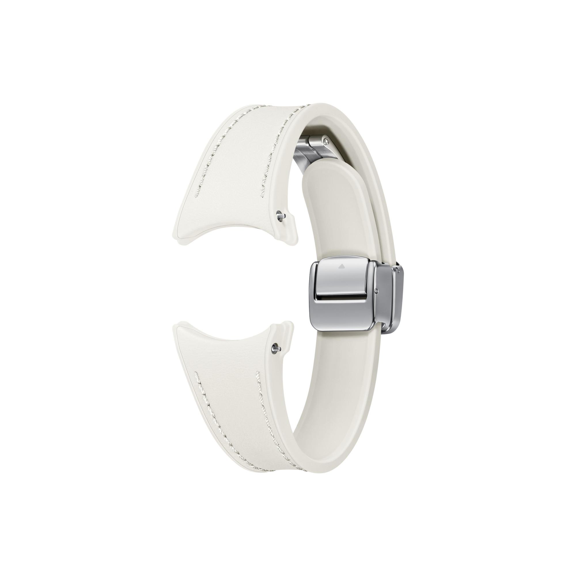 D-Buckle Hybrid Eco-Leather Band (20 mm, Slim, S/M) ET-SHR93 für die Galaxy Watch-Serie - Cream