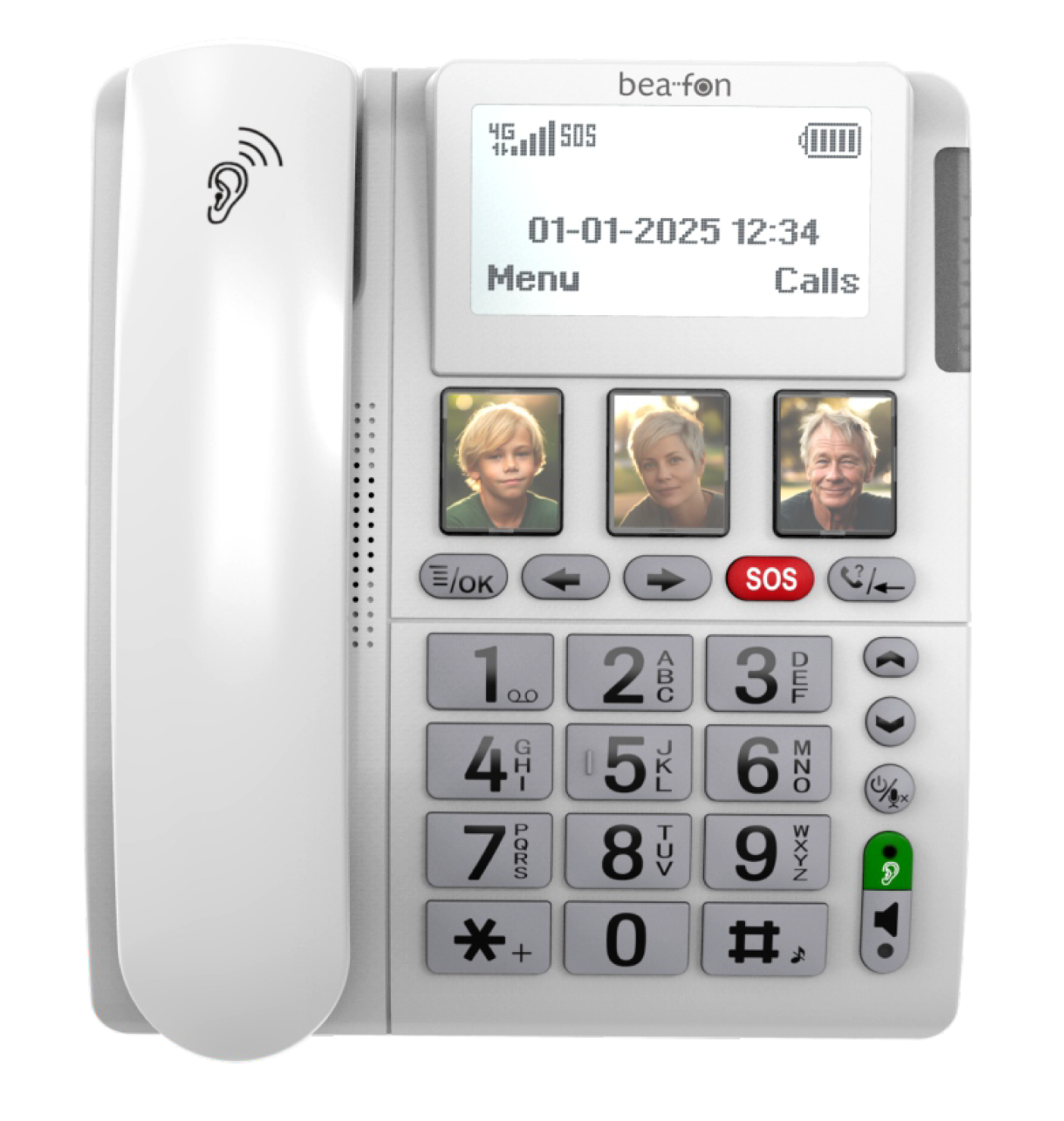 ML 10 4G LTE Tischtelefon mit SOS Notruf und SOS Notrufarmband