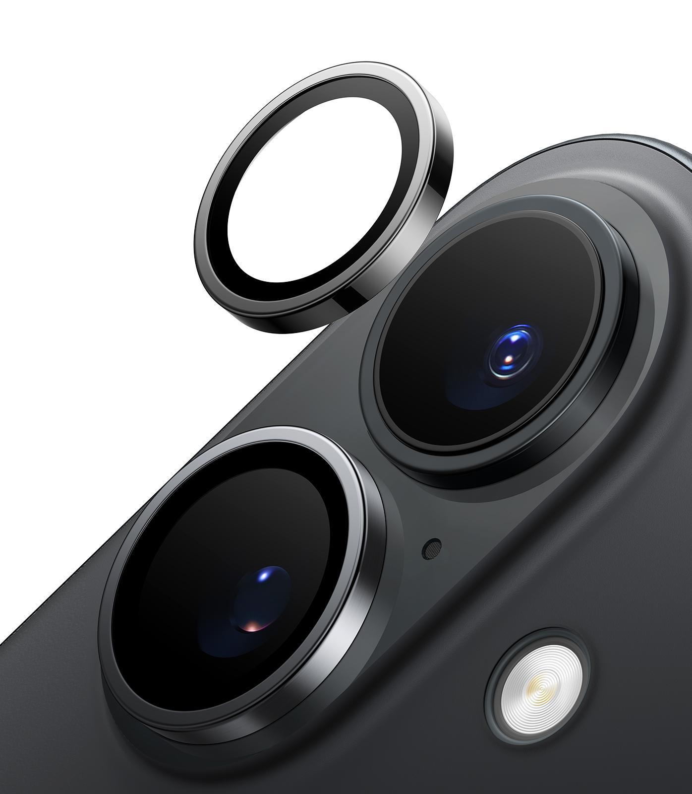 Lensguard für iPhone 16/iPhone 16 Plus Black Schutzglas