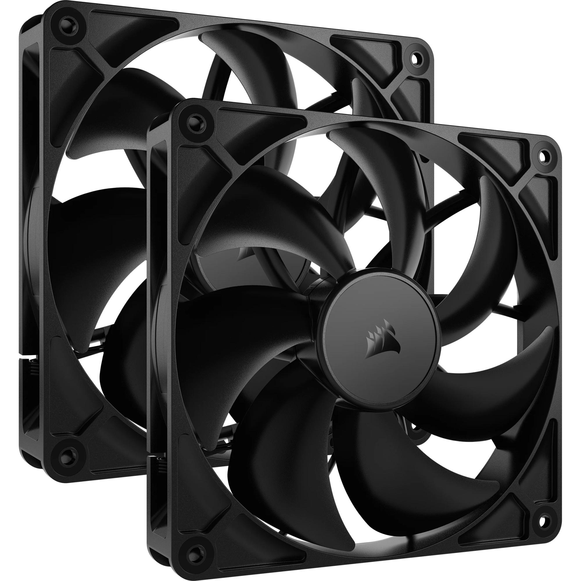 RS140 140mm PWM, 2 Stück, Schwarz