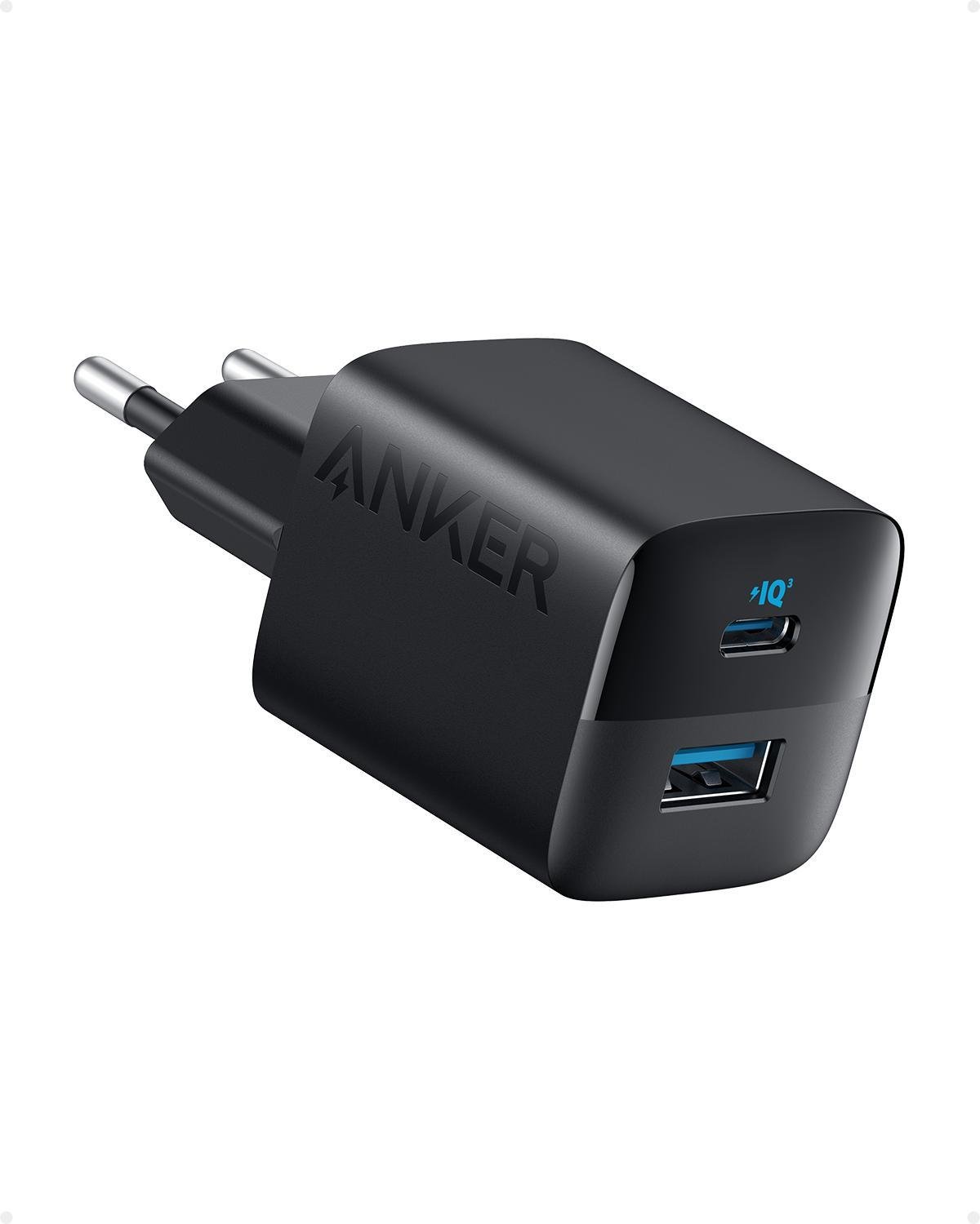 323 Ladegerät (33 W), USB-C und USB-A, Schwarz
