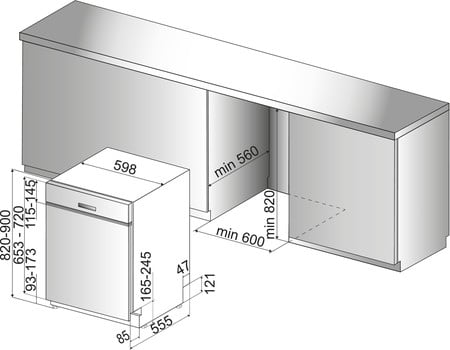 IBBO 3C26 X Einbaugeschirrspüler